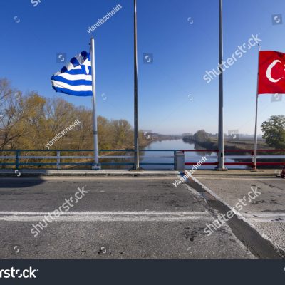 그리스 터키 길 도로 국경