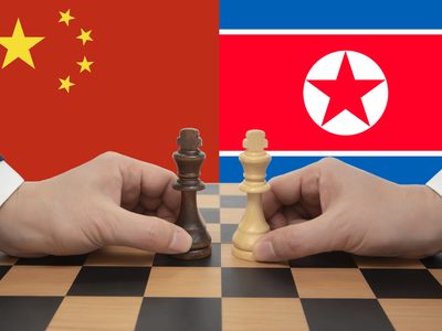 중국 북한 체스 손 경쟁