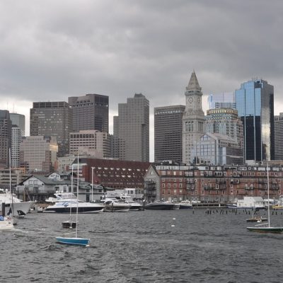 미국 보스턴 도시 건물 배