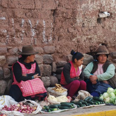 페루 상인 판매 음식