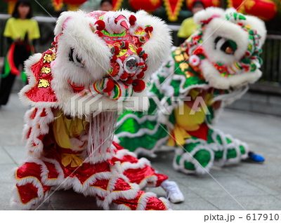 사자 사자무 중국 중국문화 축제