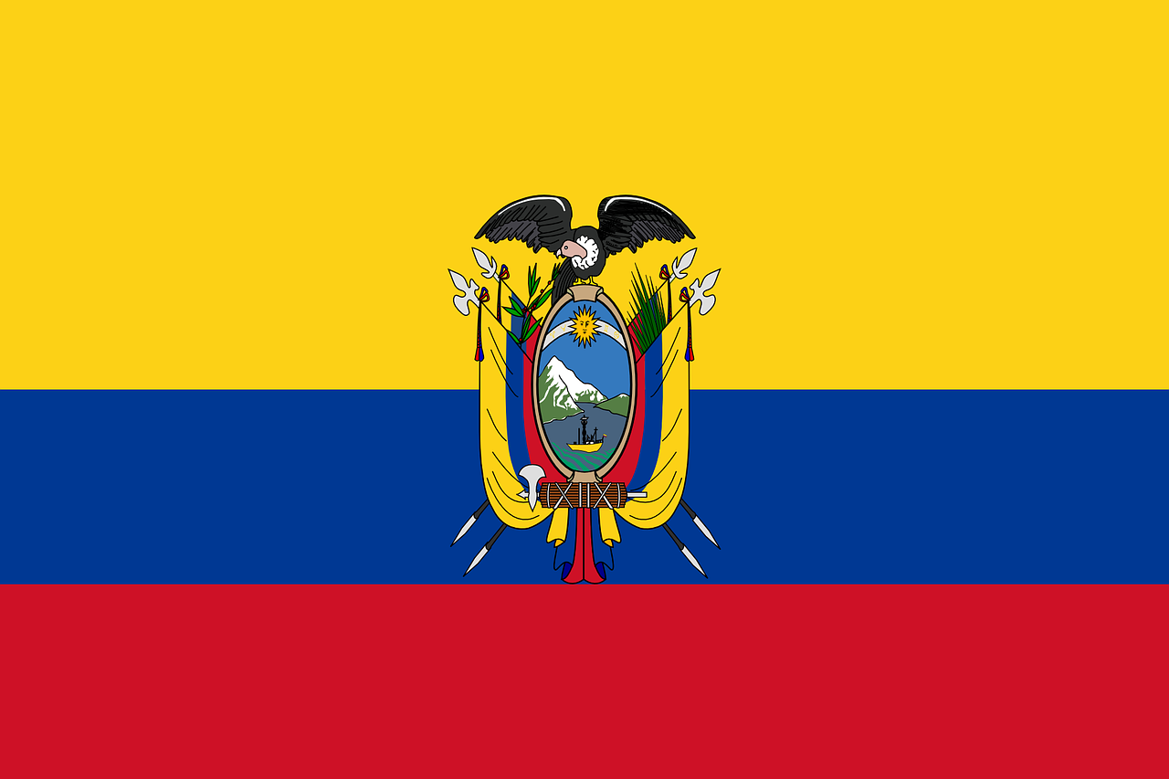 에콰도르 국기 독수리 남아메리카