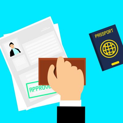 비자 여권 도장 서류 비즈니스