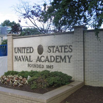 미국 해군사관학교 벽 화단