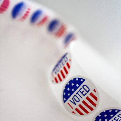 스티커 원형 선거 투표 미국