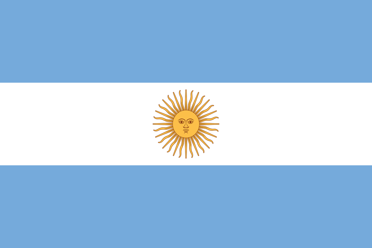 Argentina 아르헨티나 국기 해 태양