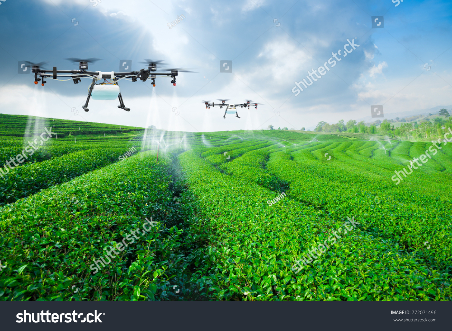 농약 농사 기계화 드론