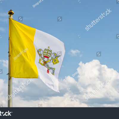 교황청 바티칸 국기 교황기