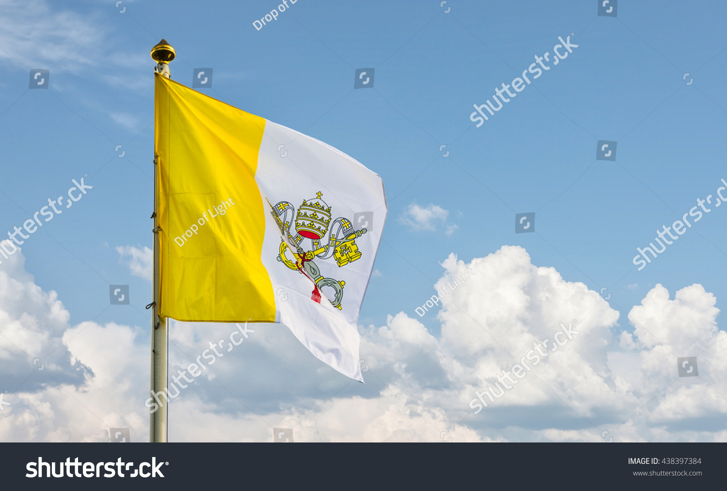 교황청 바티칸 국기 교황기