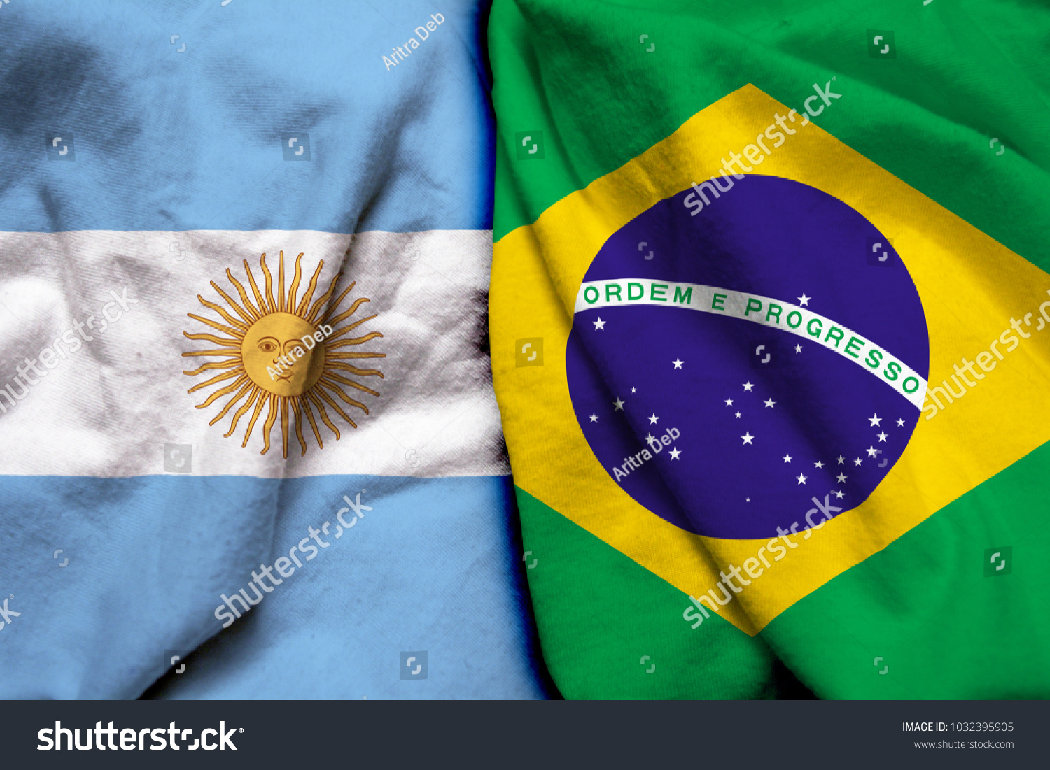 브라질 아르헨티나 국기