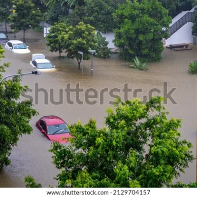 폭우 피해 침수 자동차 자연재해