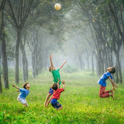 축구공 자연 아이들 아동