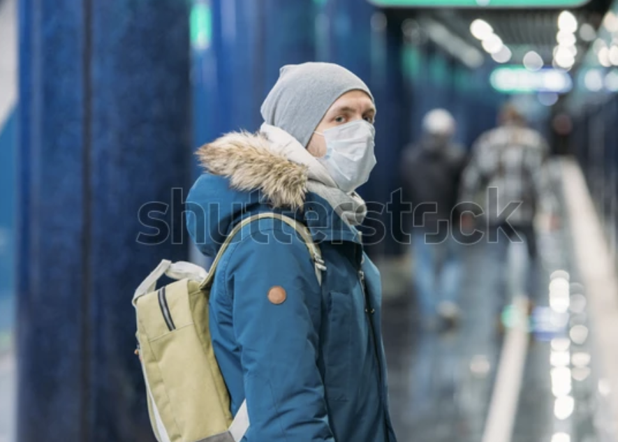 지하철 대기오염 마스크