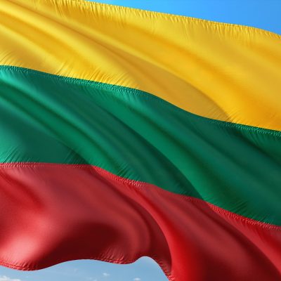 리투아니아, 깃발, 나라, 국제적인